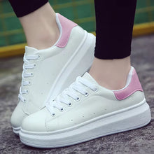 Load image into Gallery viewer, Women White Casual Sneakers