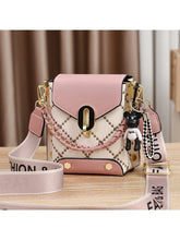 Load image into Gallery viewer, Mini Geometric Patterned Faux Pearl Embellished Women&#39;S Shoulder Bag 