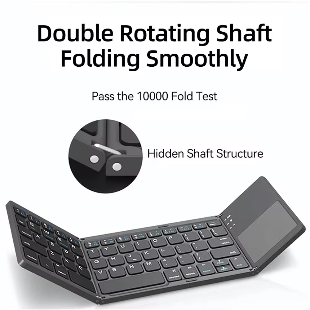 Mini Keyboard Wireless Folding Keyboard Bluetooth Foldable Keyboard