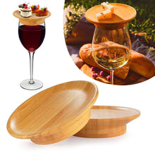 Load image into Gallery viewer, Wine Glass Charcuterie Topper round Wooden Wine Glass Topper Multifunctional Cup Top Decor for Social Gathering Ch