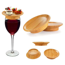 Load image into Gallery viewer, Wine Glass Charcuterie Topper round Wooden Wine Glass Topper Multifunctional Cup Top Decor for Social Gathering Ch