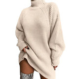 Loose Fit Warm Women Sweater Dress