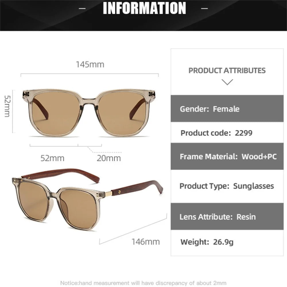 Vintage Square Frame Sunglasses UV 400 Protection Eyepeice