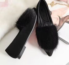 Load image into Gallery viewer, New Winter Mink Fur Shoes 