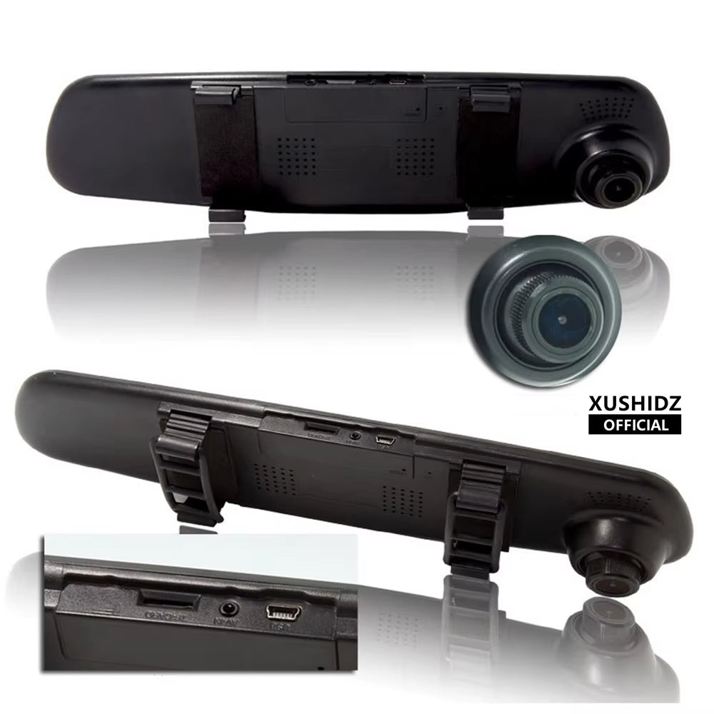 Dual Vehicle DVR Night Vision Dashcam Driving Video Recorder