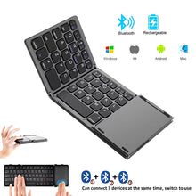 Load image into Gallery viewer, Mini Keyboard Wireless Folding Keyboard Bluetooth Foldable Keyboard