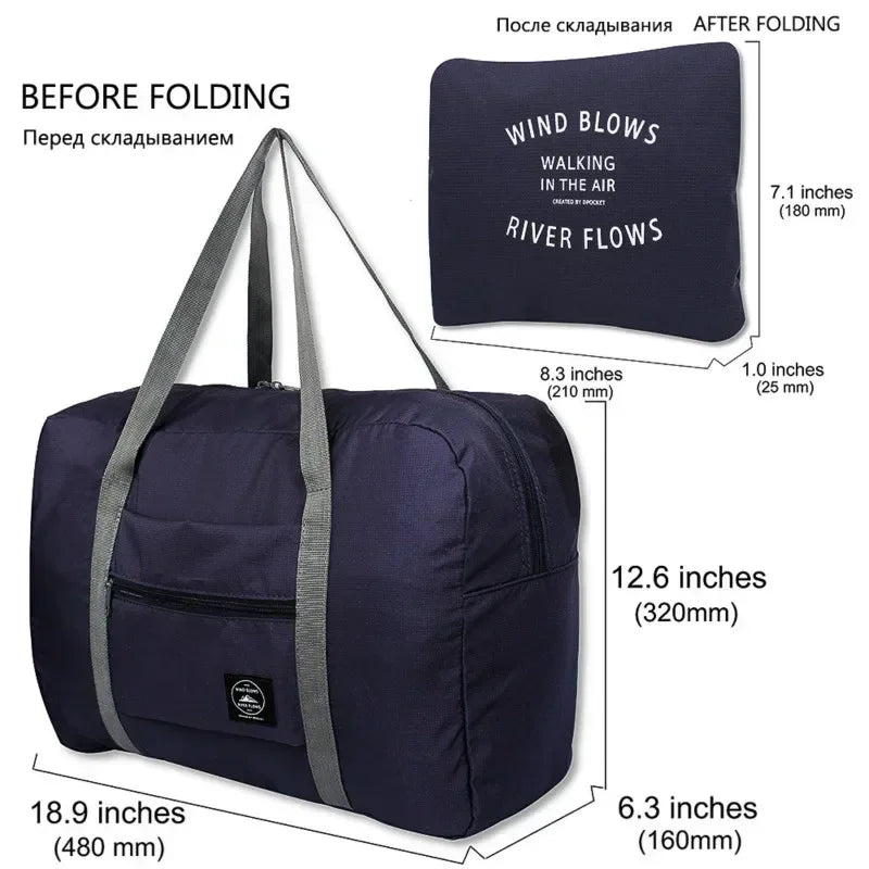 2023 New Nylon Foldable Travel Bags