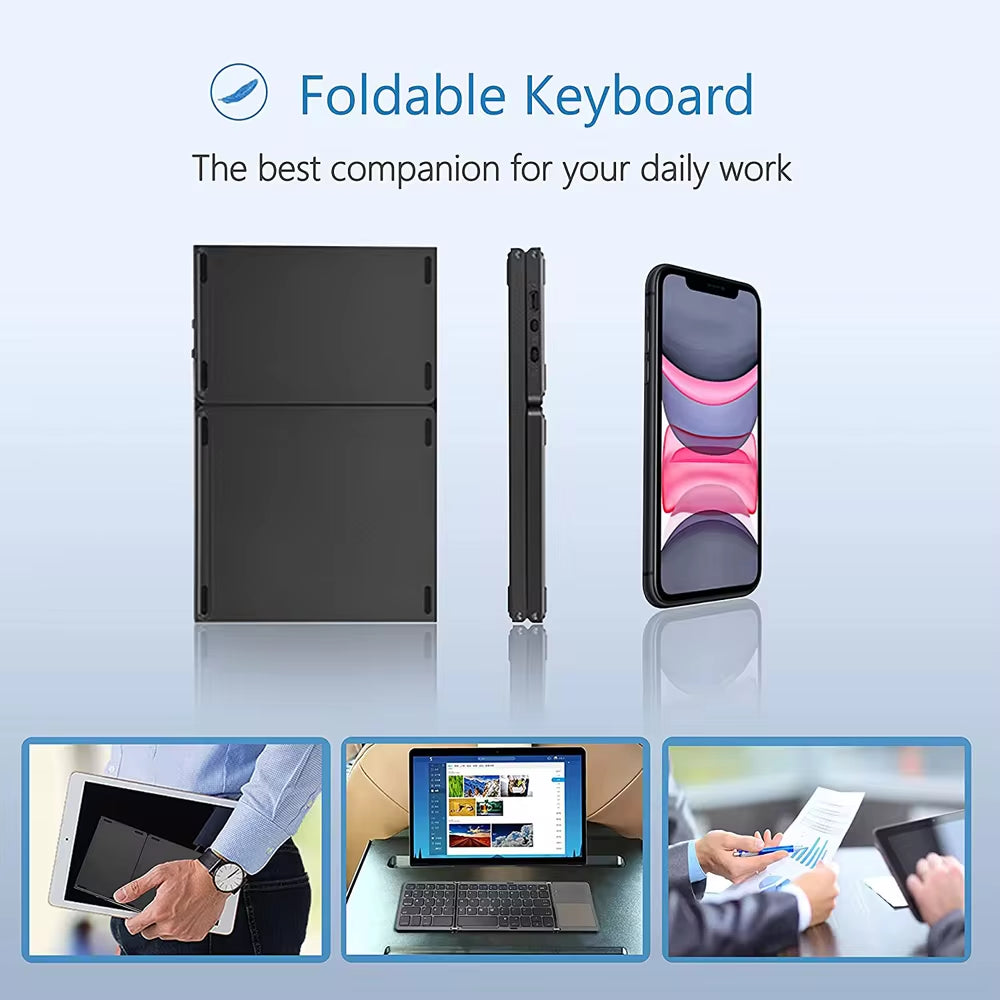 Mini Keyboard Wireless Folding Keyboard Bluetooth Foldable Keyboard