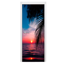 Load image into Gallery viewer, Vinyl Decal Beach Landscape Door Sticker Wallpaper Peel And Stick