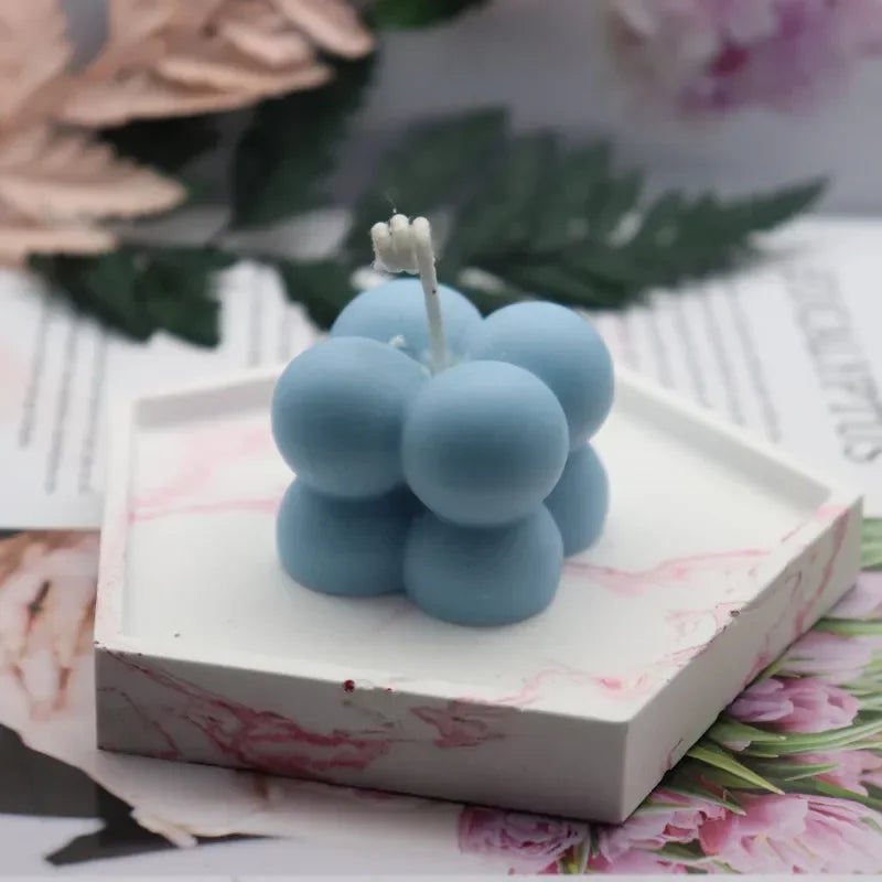 3D Bubble Cube Candles Silicone Mold