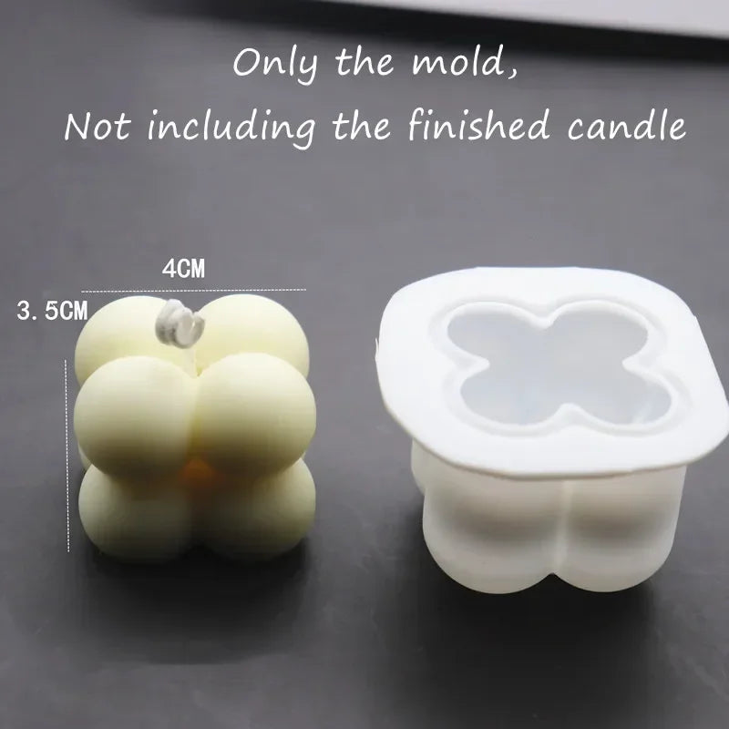 3D Bubble Cube Candles Silicone Mold