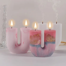 Load image into Gallery viewer, U Shape Candle Silicone Mold