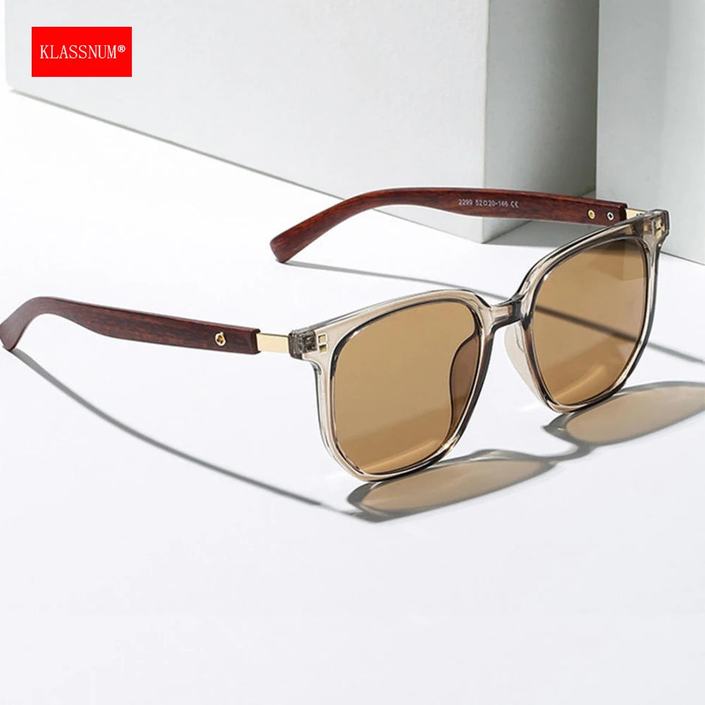 Vintage Square Frame Sunglasses UV 400 Protection Eyepeice