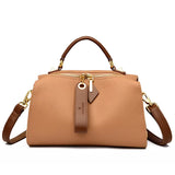 High Quality Solid Color Leather Shoulder Crossbody Bag