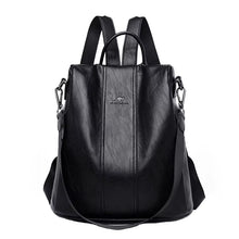 Load image into Gallery viewer, Anti-Theft Leather Backpack