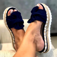 Load image into Gallery viewer, Women Sandals Rosette Platform Sandals Summer Shoes Women Wedge Sandalias Mujer Slides Bige Size Wedges Heels Sandals Footwear