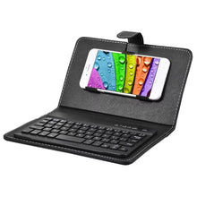 Load image into Gallery viewer, Mini Keyboard Mobile Phone Gaming Keyboard PU Case Support