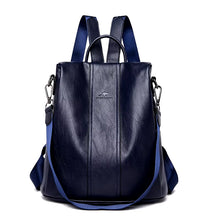 Load image into Gallery viewer, Anti-Theft Leather Backpack