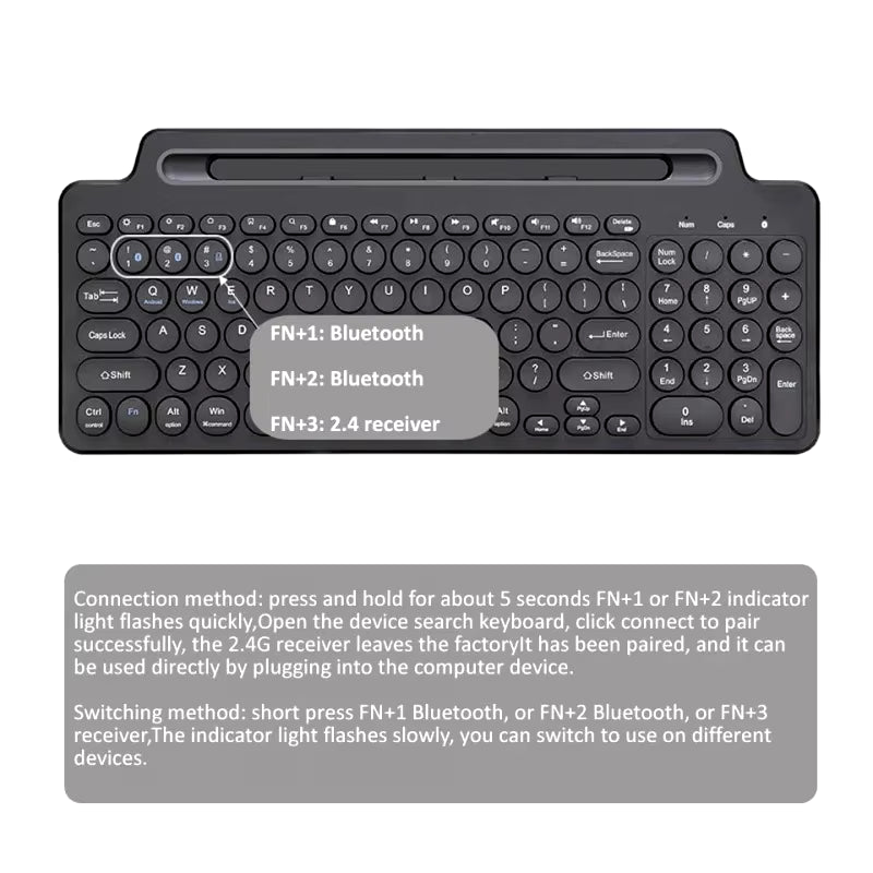 2.4G Gamer Keypad for Windows Android IOS Tablet Ipad PC Accessories