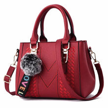 Load image into Gallery viewer, Embroidery Messenger Bags Women Leather Handbags 